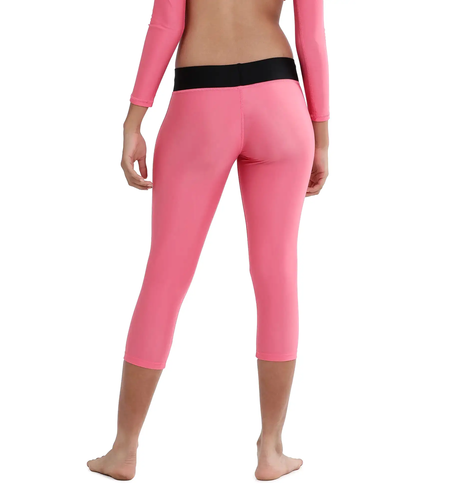 Girl's Active Capri - Fadango Pink &  Black