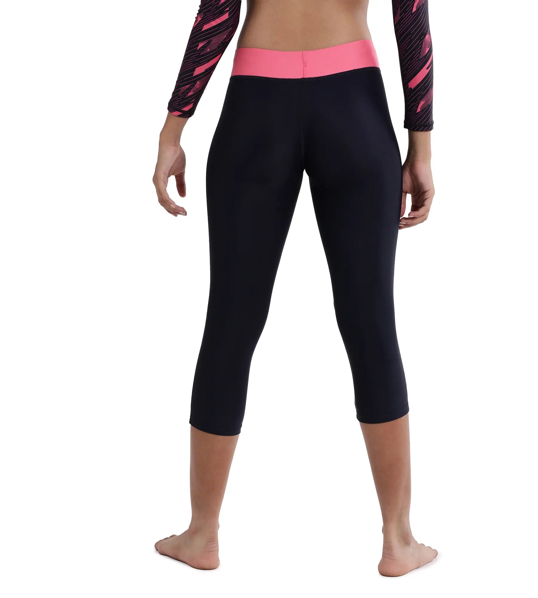 Girl's Endurance Active Capri - Truenavy & Fadango Pink