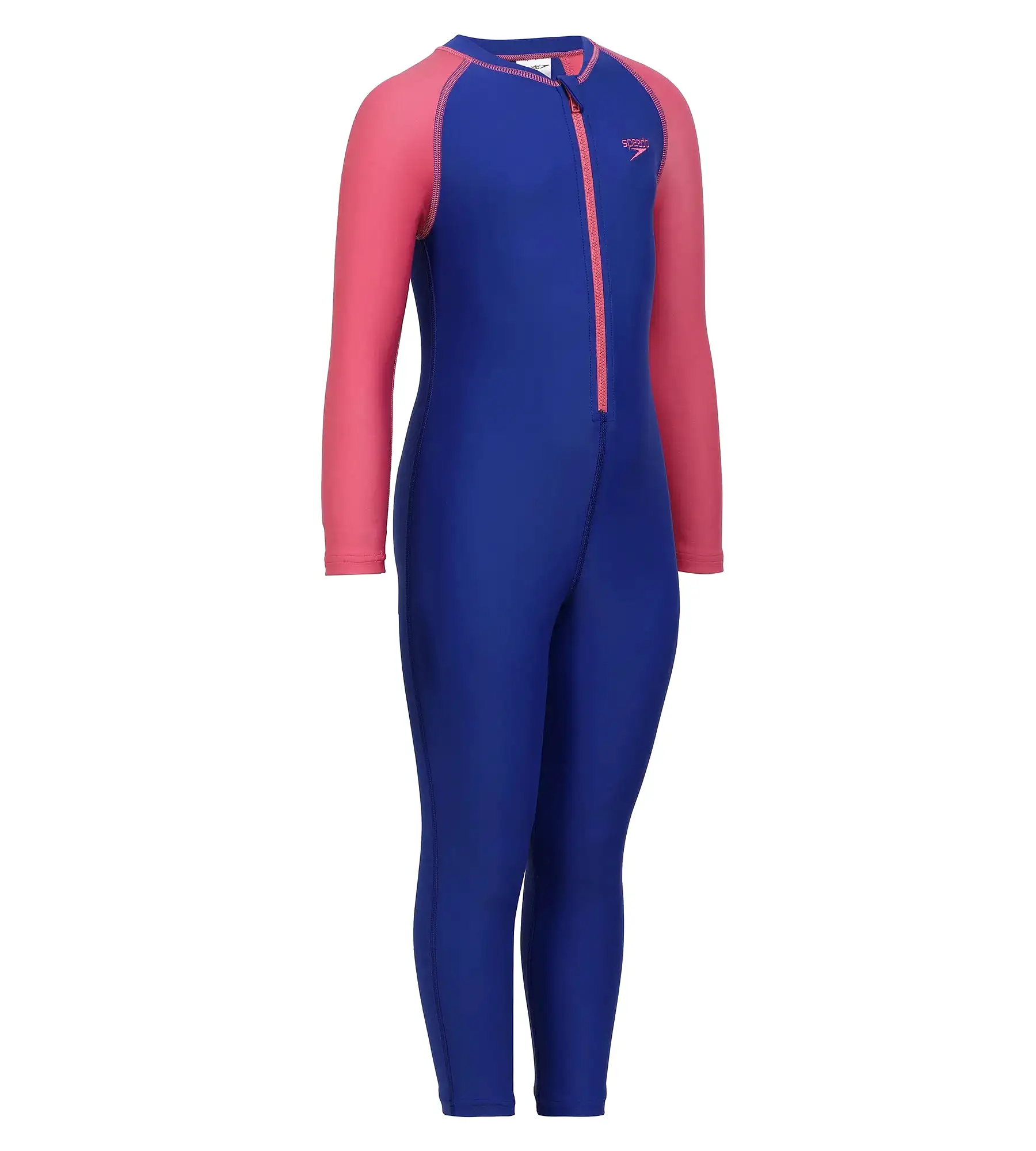 Girl's Endurance All In one Full Body Suit Swimwear - True Cobalt & Fandango Pink