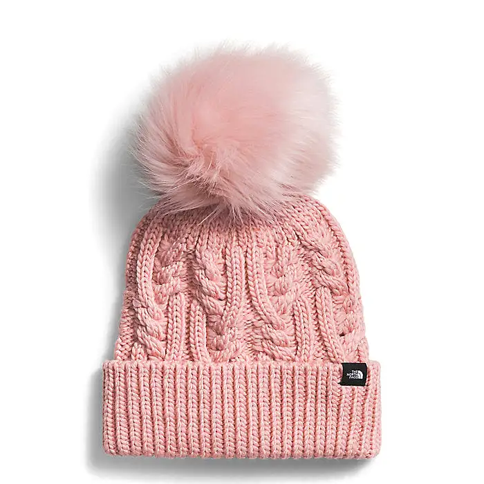 Girl's The North Face | Kid Oh Mega Pom Beanie | Pink Moss