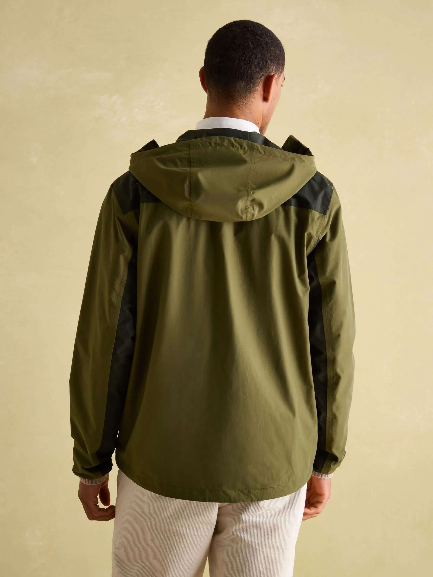 Green Lightweight Waterproof Coat