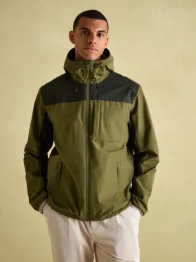 Green Lightweight Waterproof Coat