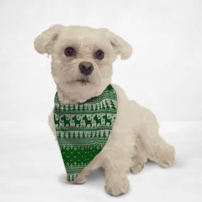 Green Sweater Cat & Dog Bandana