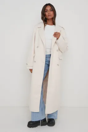 Harice Oversized Tailored Coat - Cream