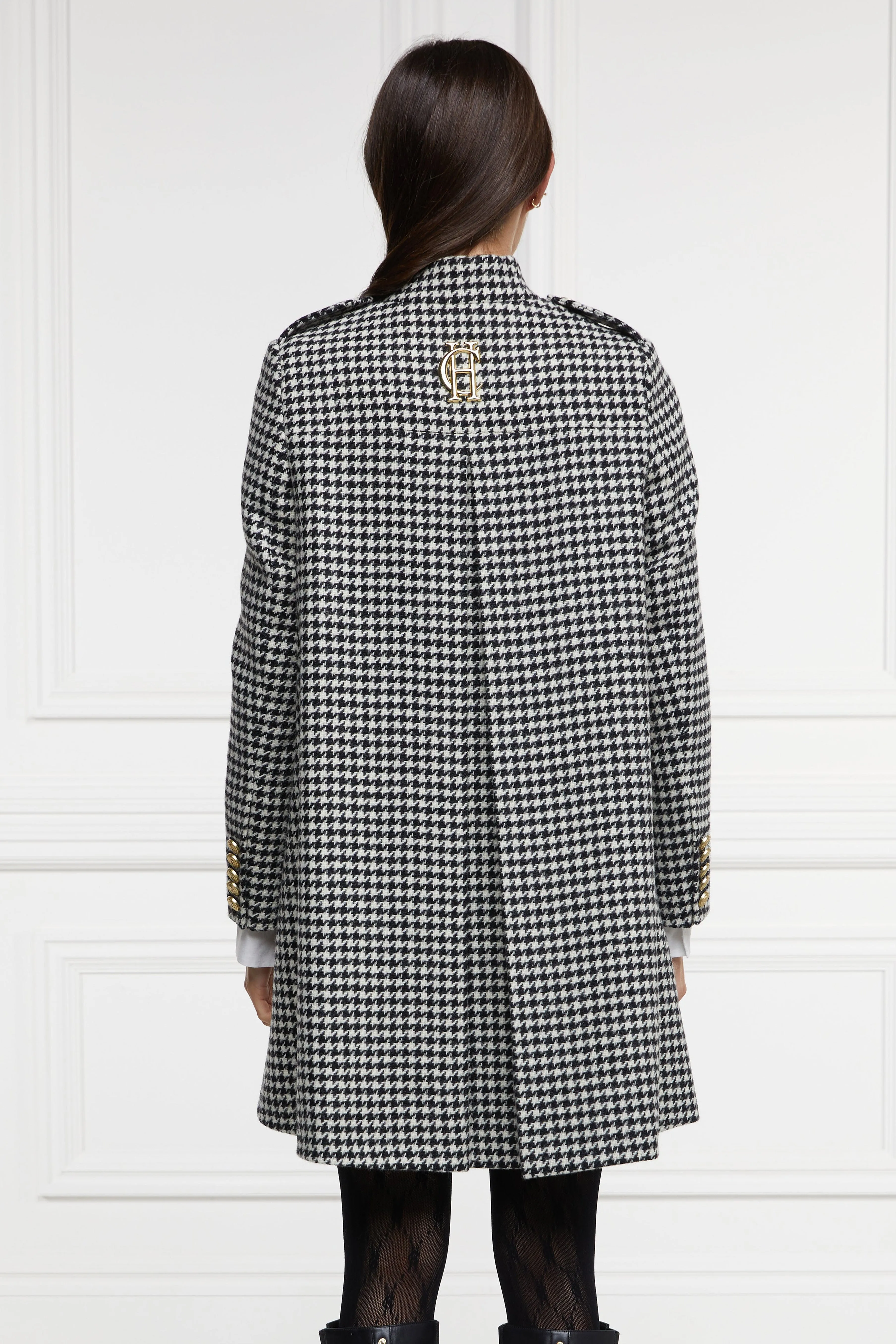 Highbury Cape Coat (Houndstooth)