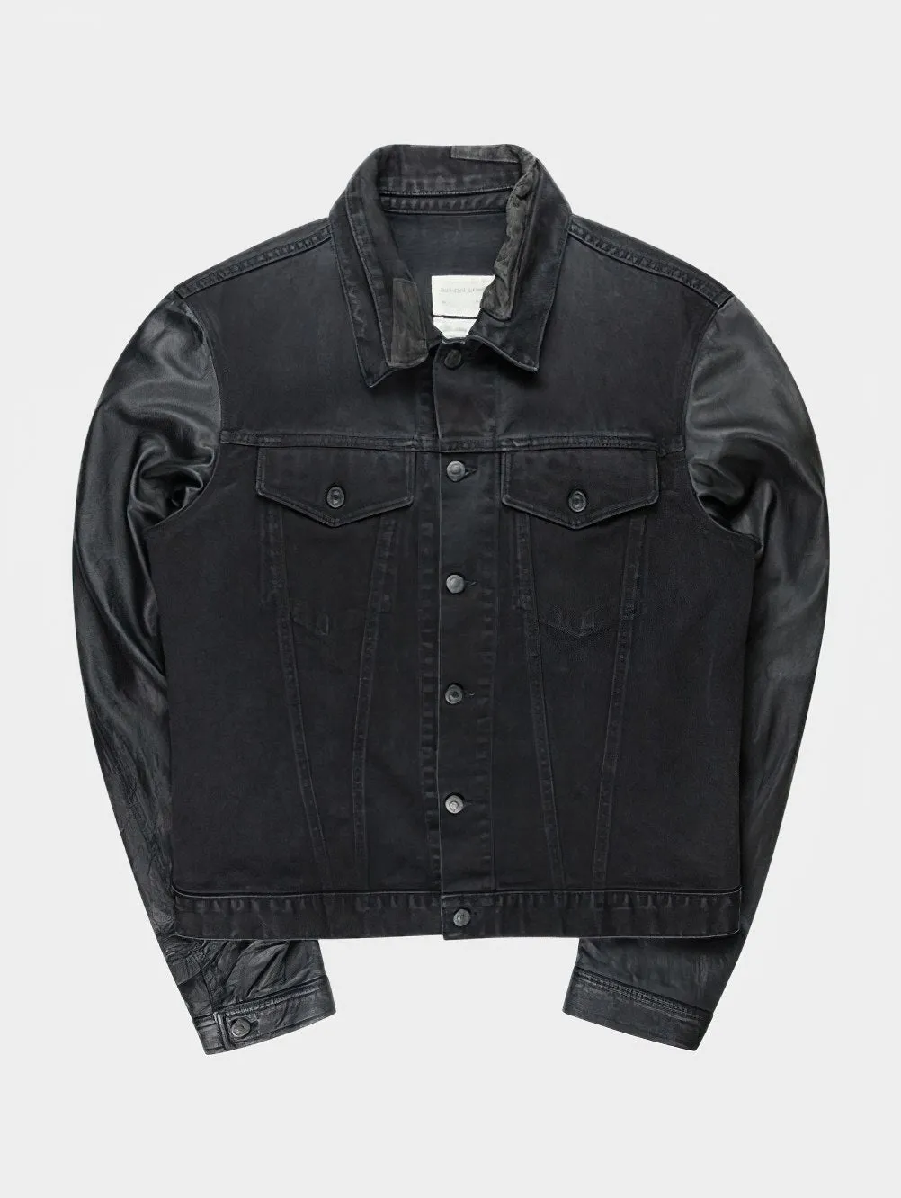 Hybrid Leather/Denim Jacket