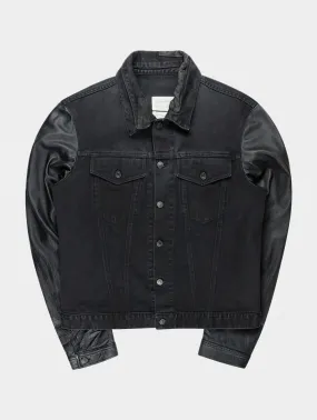 Hybrid Leather/Denim Jacket