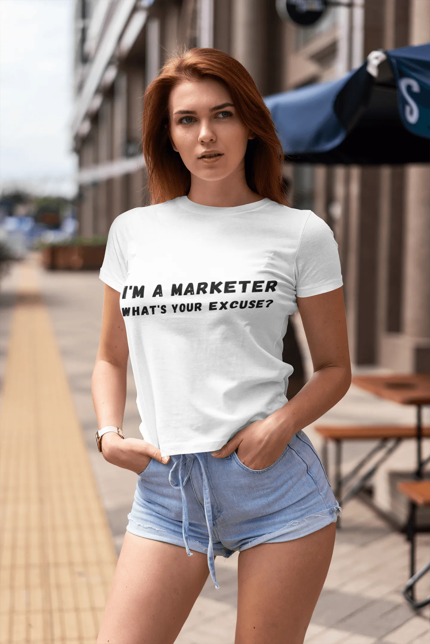 I'm A Marketer What's Your Excuse? Unisex Deluxe T-shirt