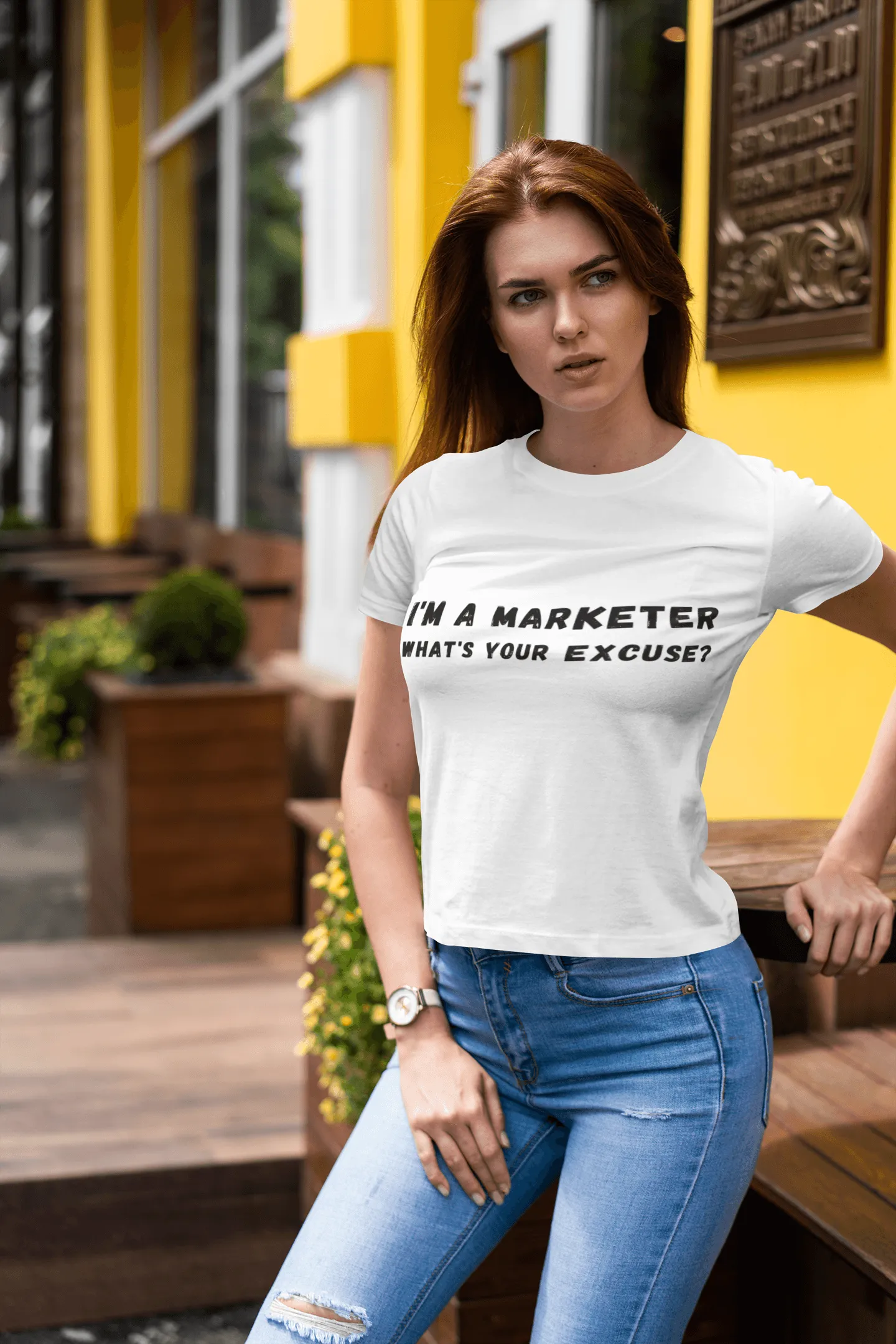 I'm A Marketer What's Your Excuse? Unisex Deluxe T-shirt