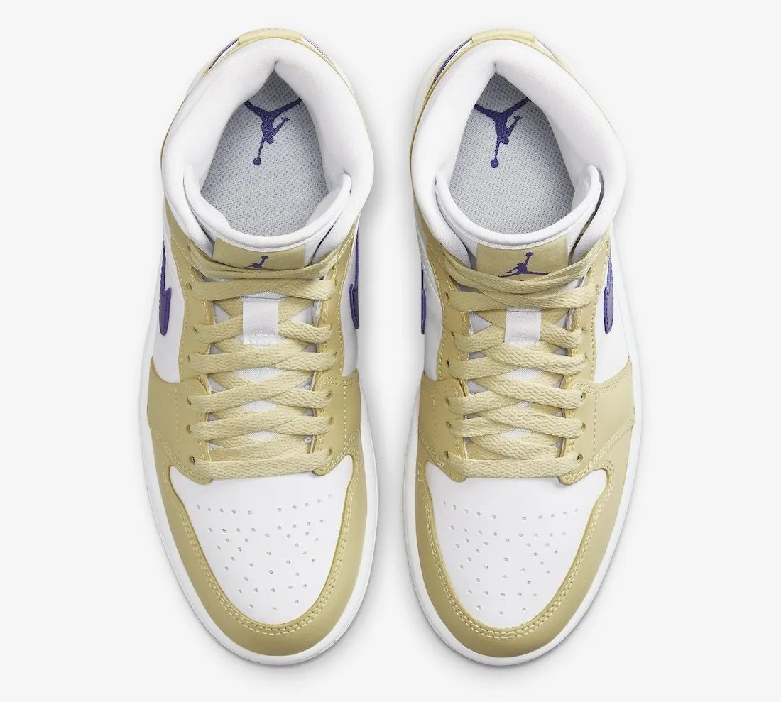 Jordan 1 Mid 'Lemon Wash Lapis' (W)