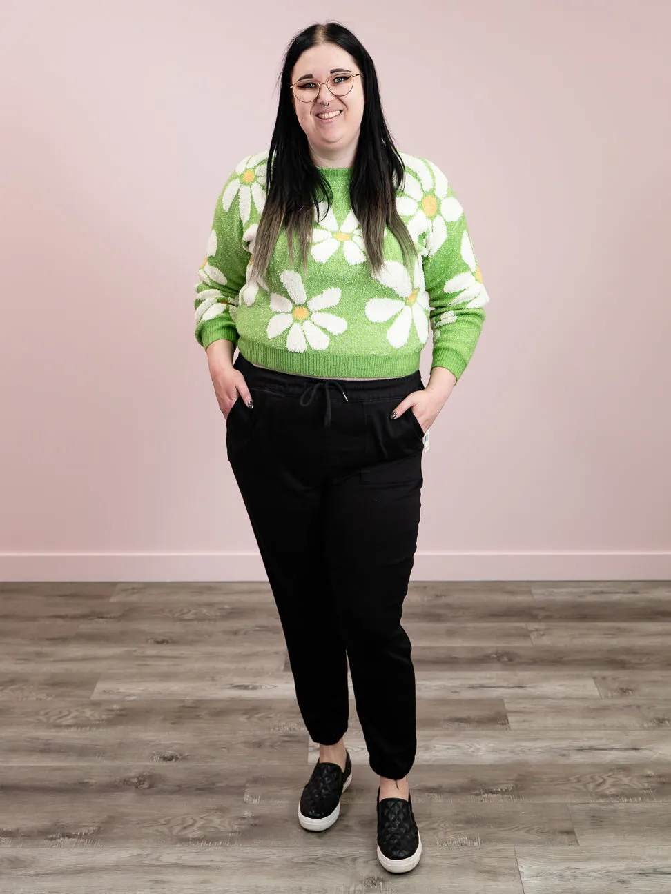 Juliette Floral Sweater | Green