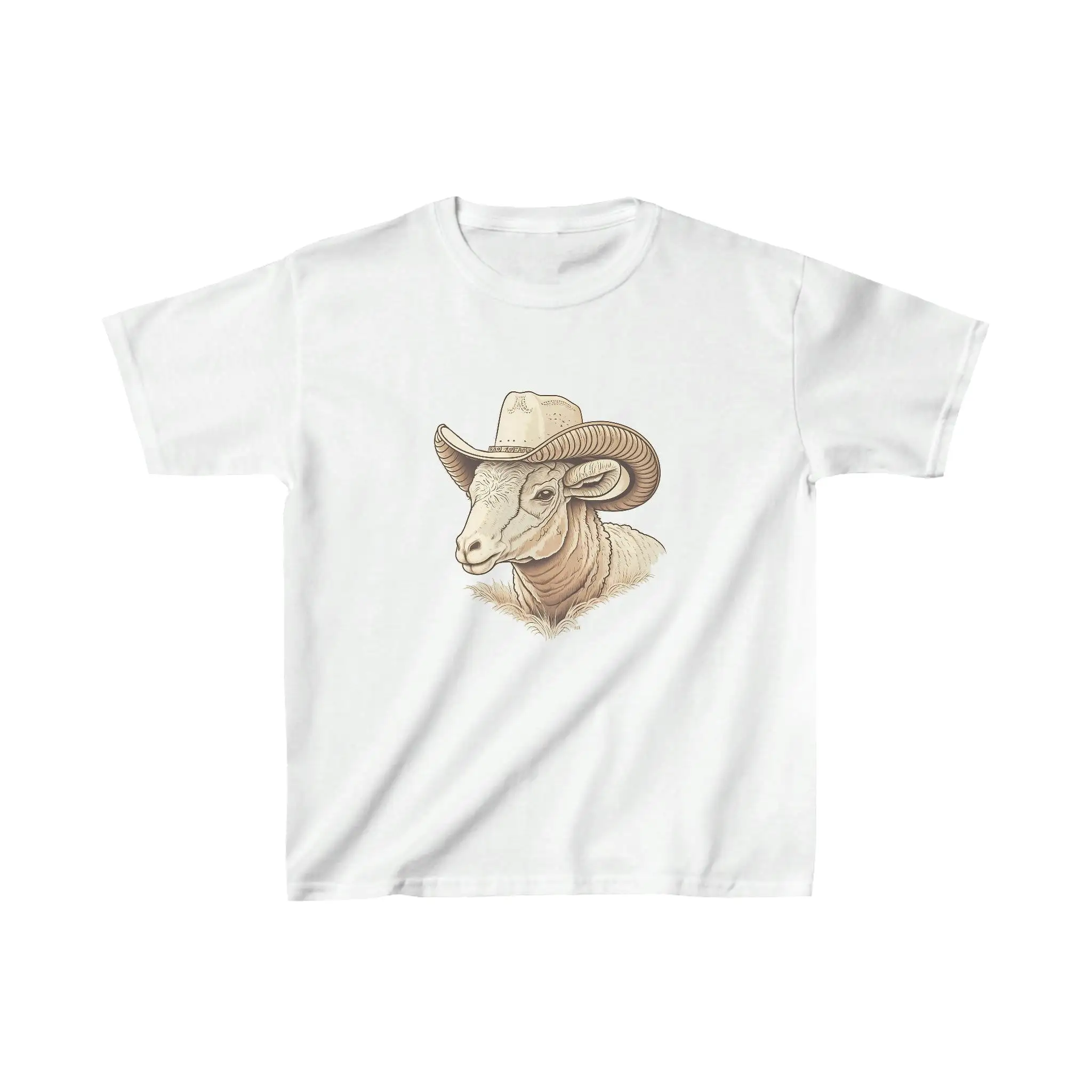 Kids ram cowboy crew neck t-shirt