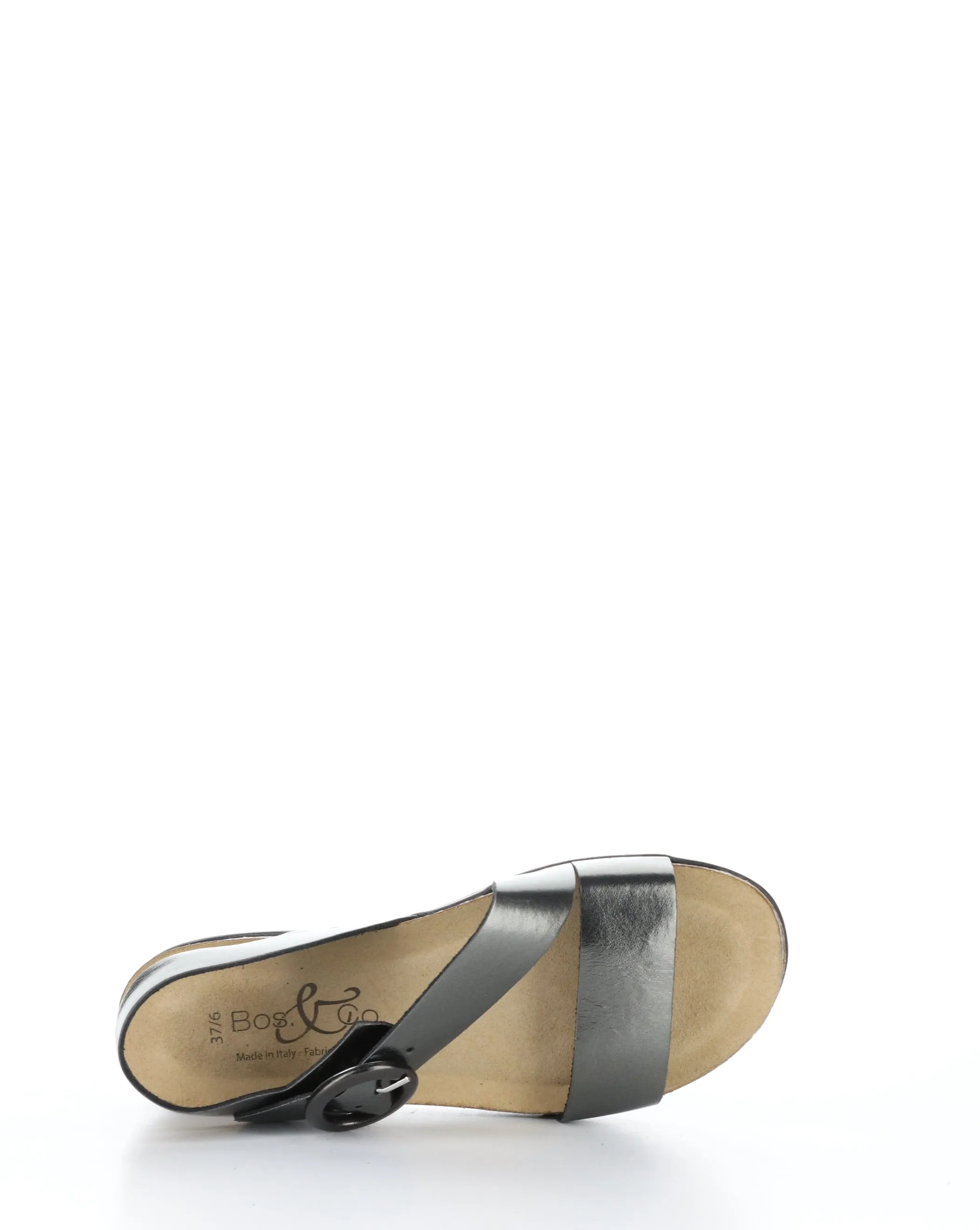 LAVIS PEWTER Round toe Sandals