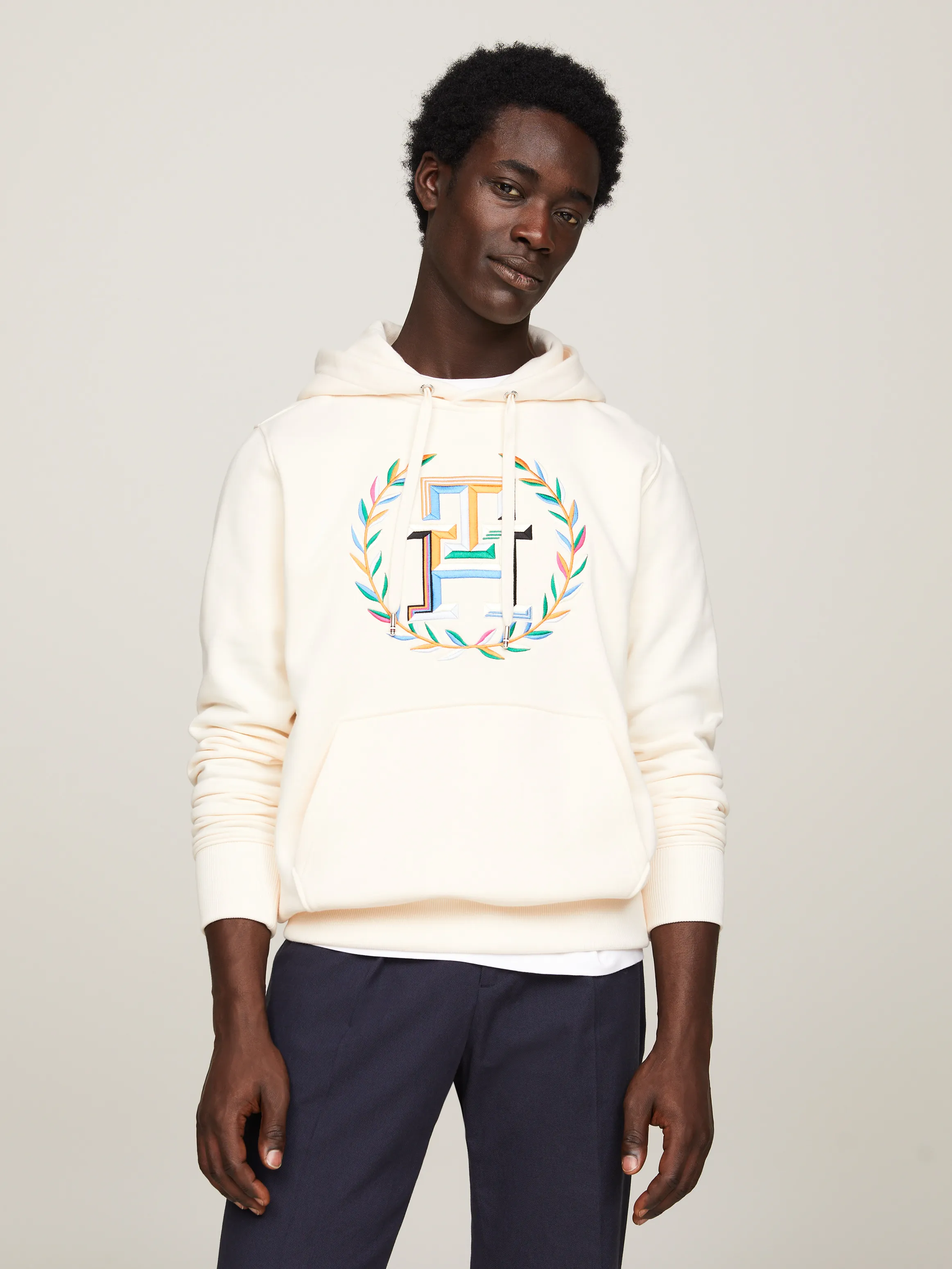 Logo Embroidery Drawstring Hoodie | Sweatshirts & Hoodies | Tommy Hilfiger