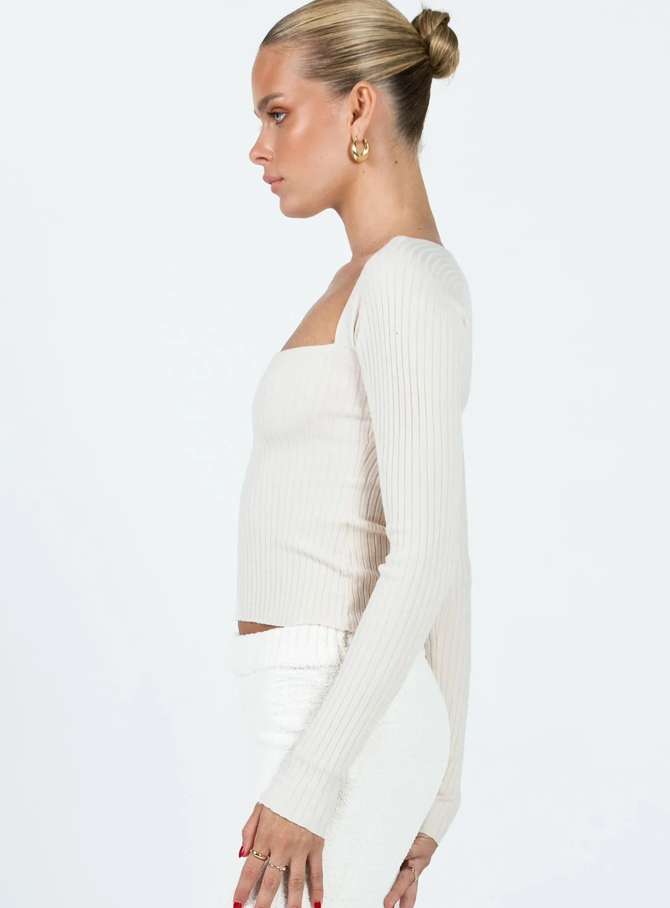 Mavins Long Sleeve Top Beige