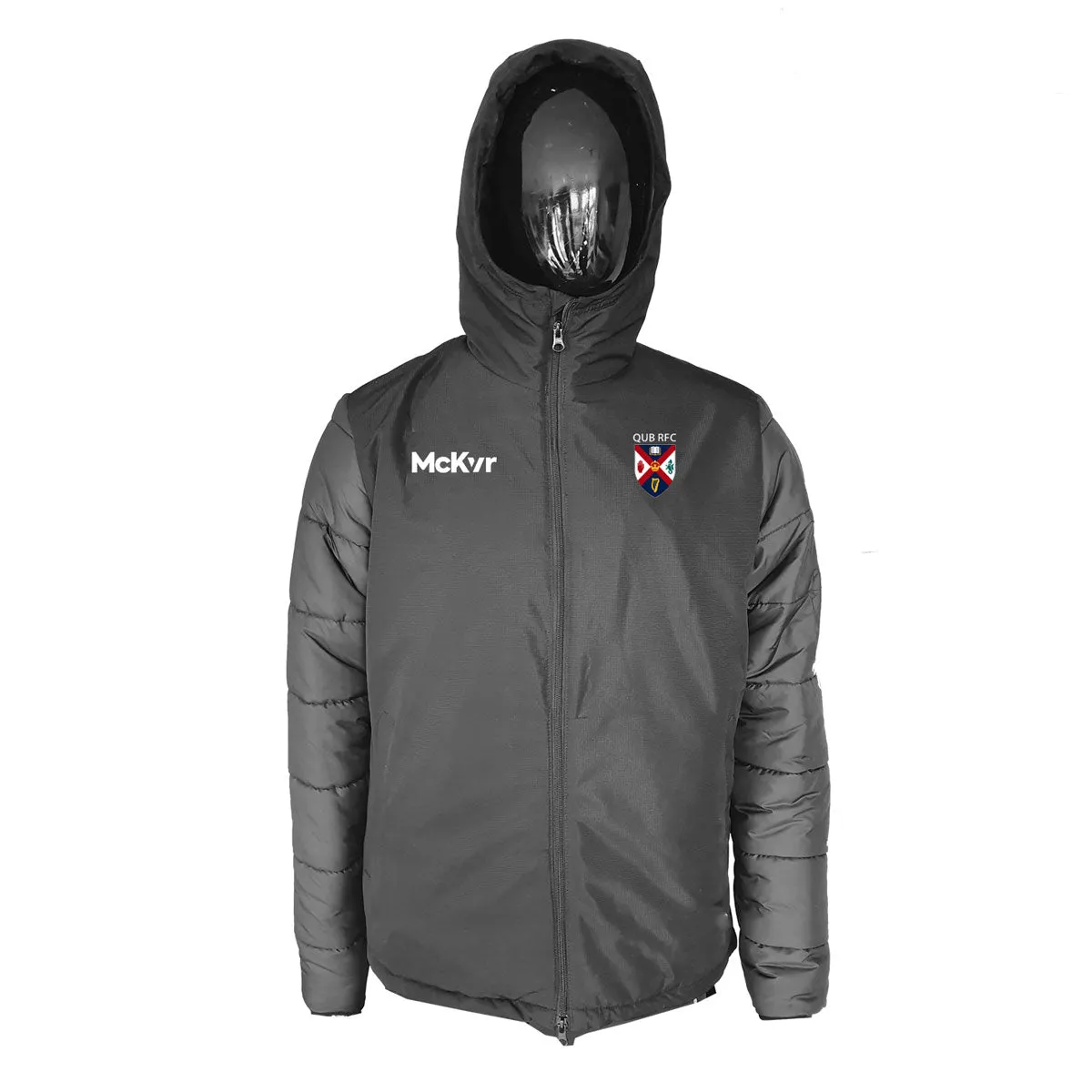 Mc Keever QUB RFC Core 22 Stadium Jacket - Adult - Black