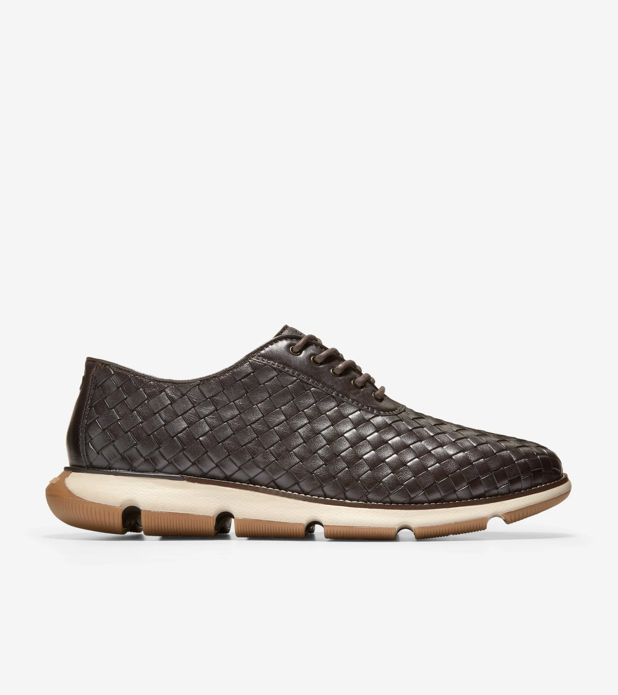 Men's 4.ZERGRAND Hand-Woven Oxfords