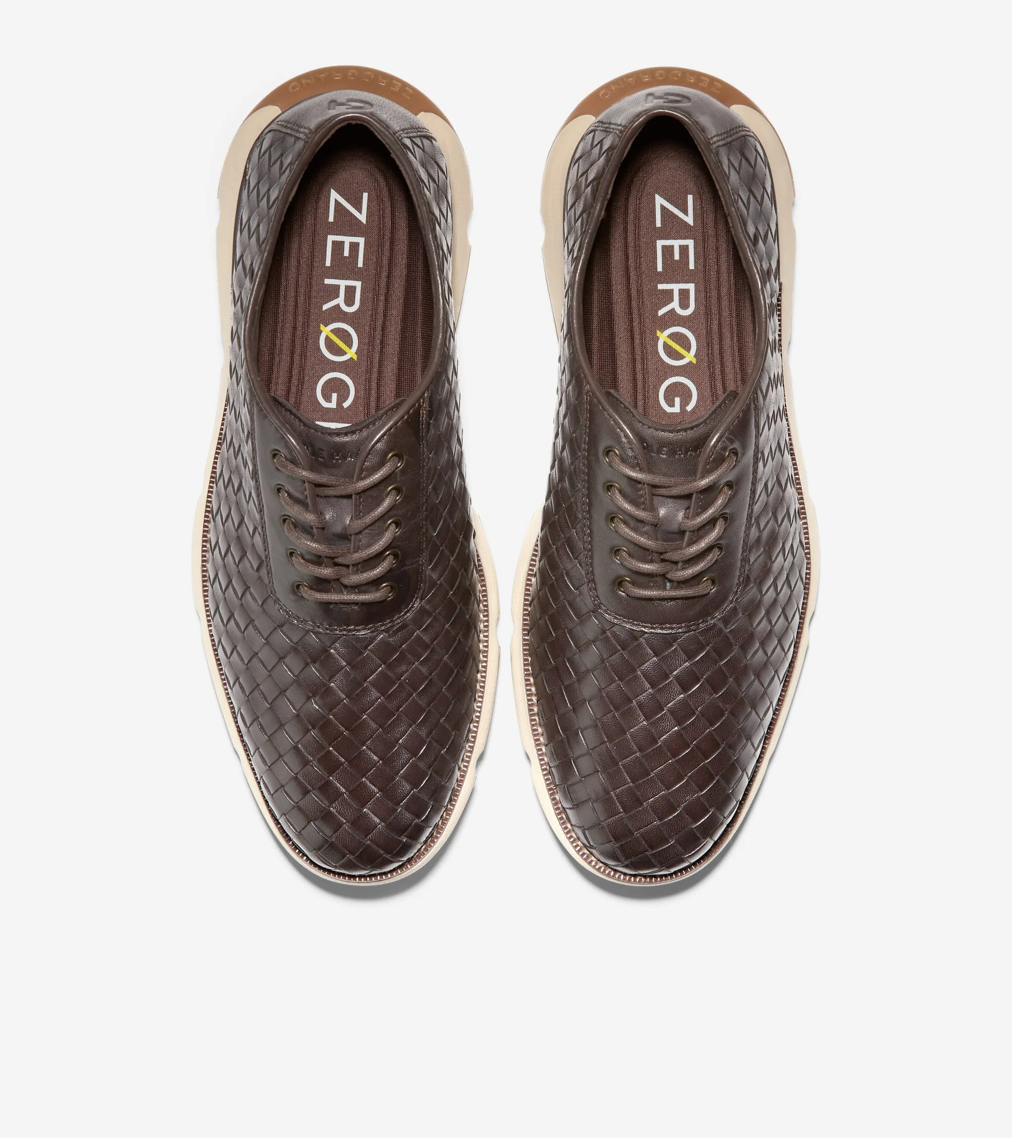 Men's 4.ZERGRAND Hand-Woven Oxfords