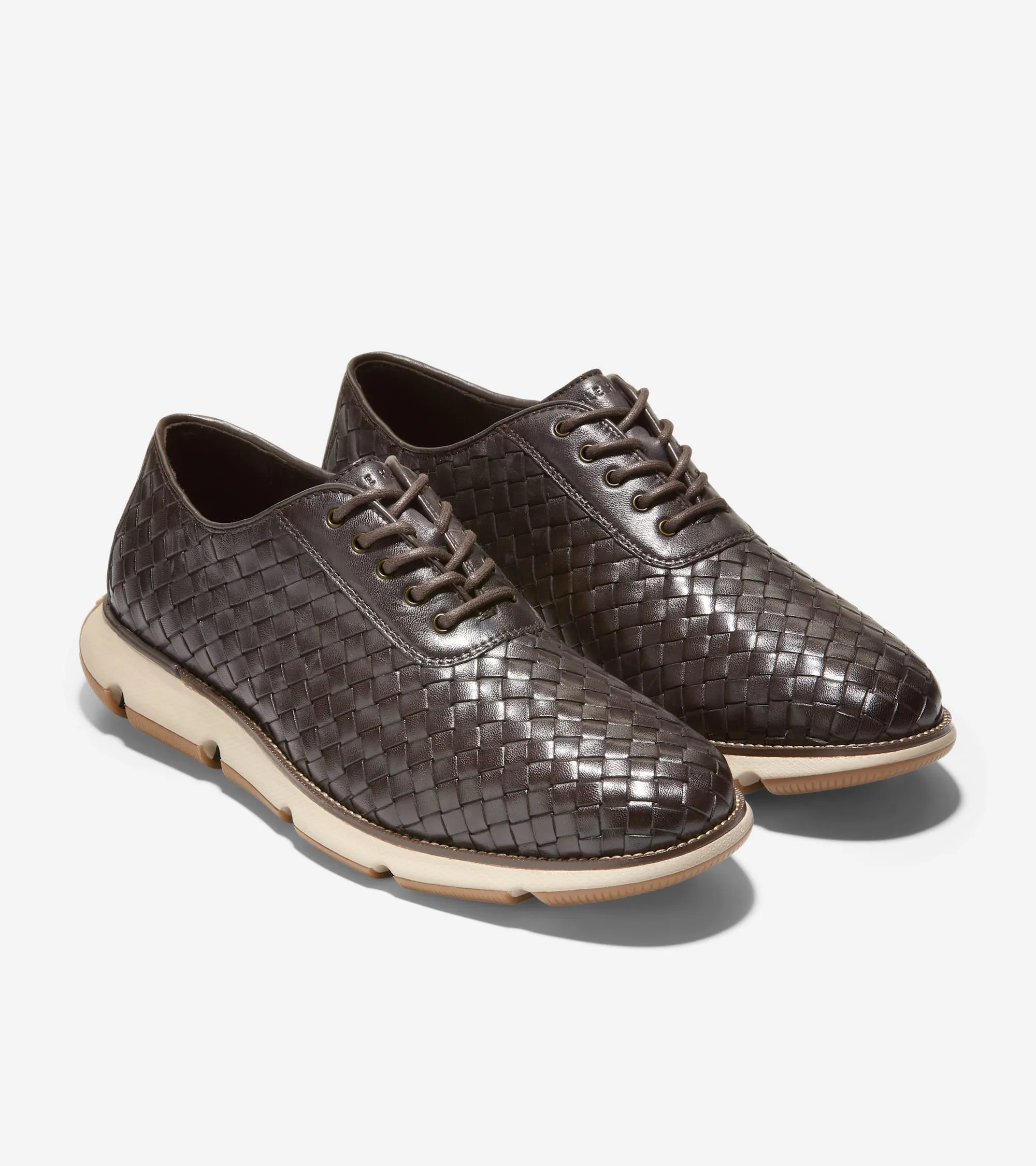 Men's 4.ZERGRAND Hand-Woven Oxfords