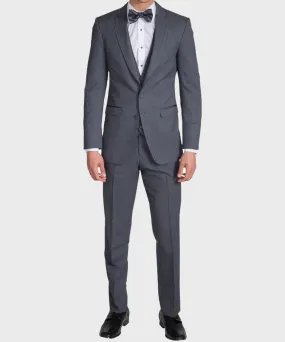 Mens Charcoal Grey Suit | Gentleman Notch Lapel Suit