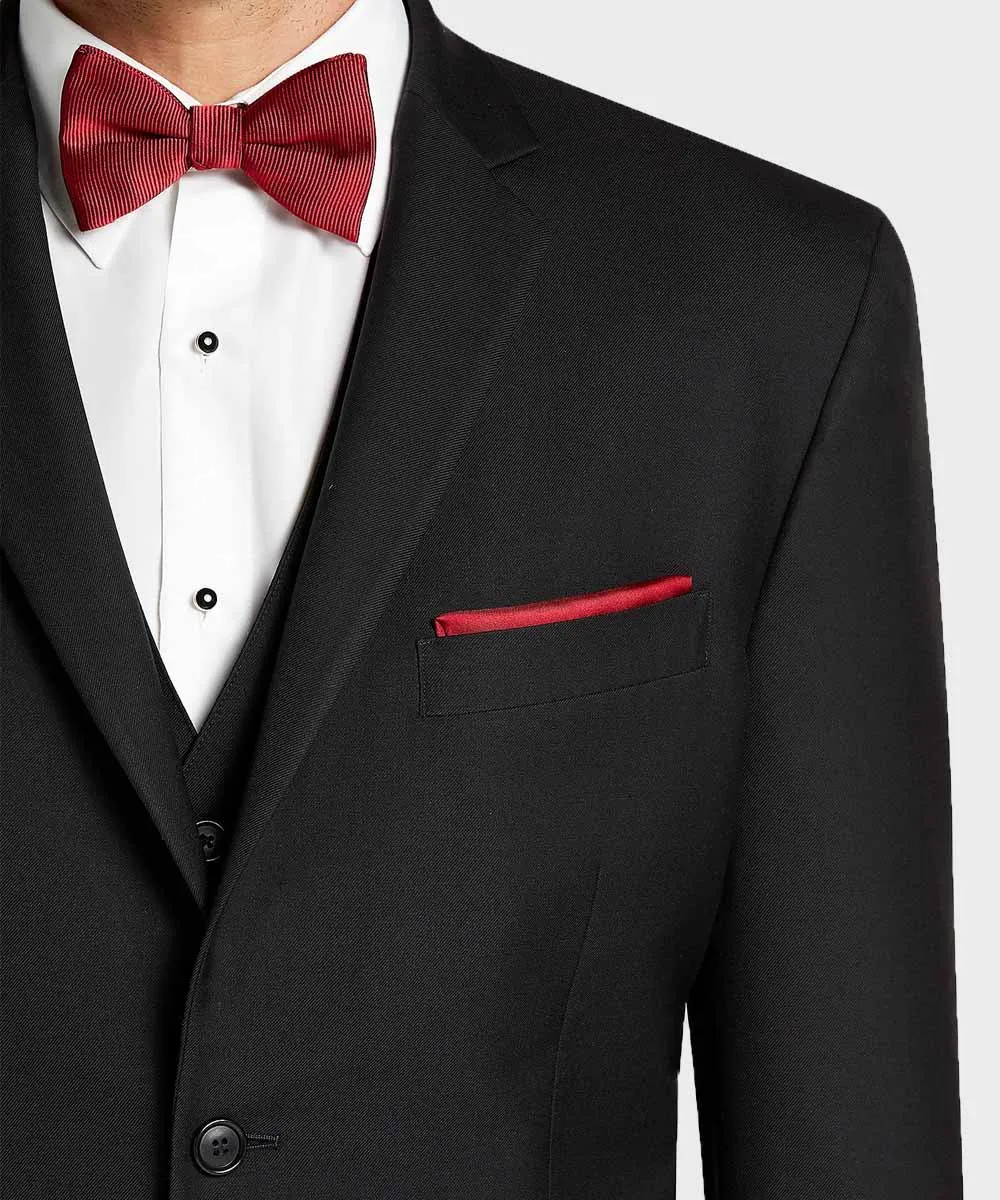 Mens Notch Lapel Suit | Gentleman Style Black Suit