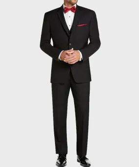 Mens Notch Lapel Suit | Gentleman Style Black Suit