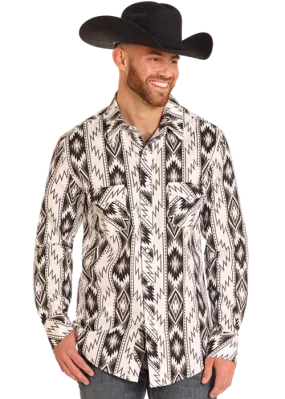 Men's Rock & Roll Cowboy Modern Fit Front Shirt #BMN2S04718