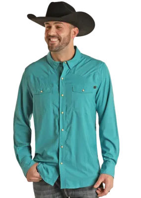 Men's Rock & Roll Cowboy TEK Western Snap Front Shirt #BMN2S02400