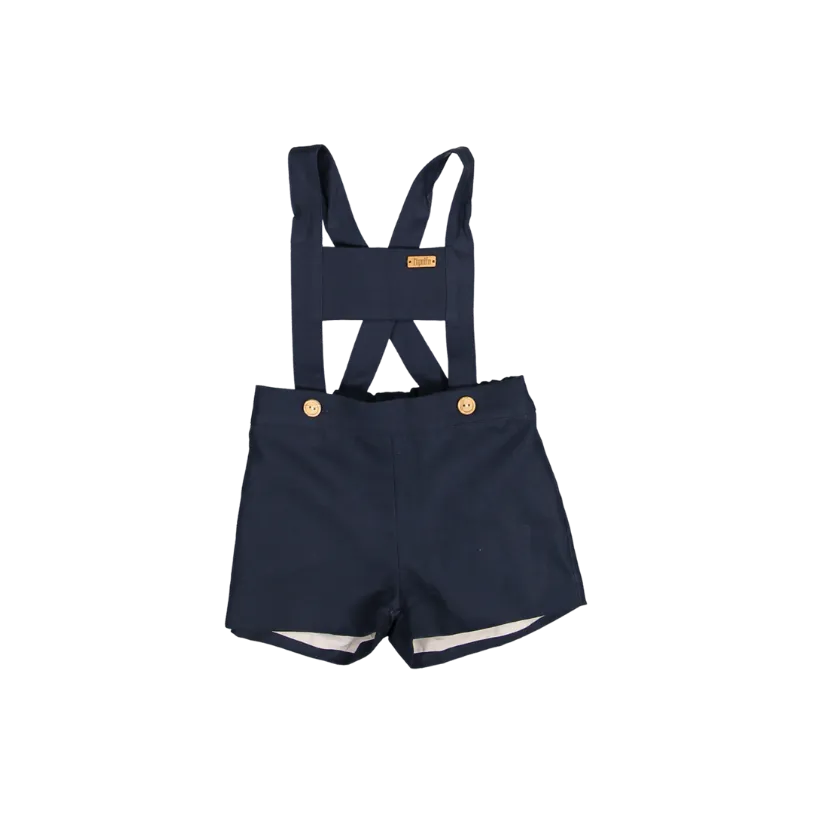 Mod.9.1 BLUE anchor motif SHORTS with straps