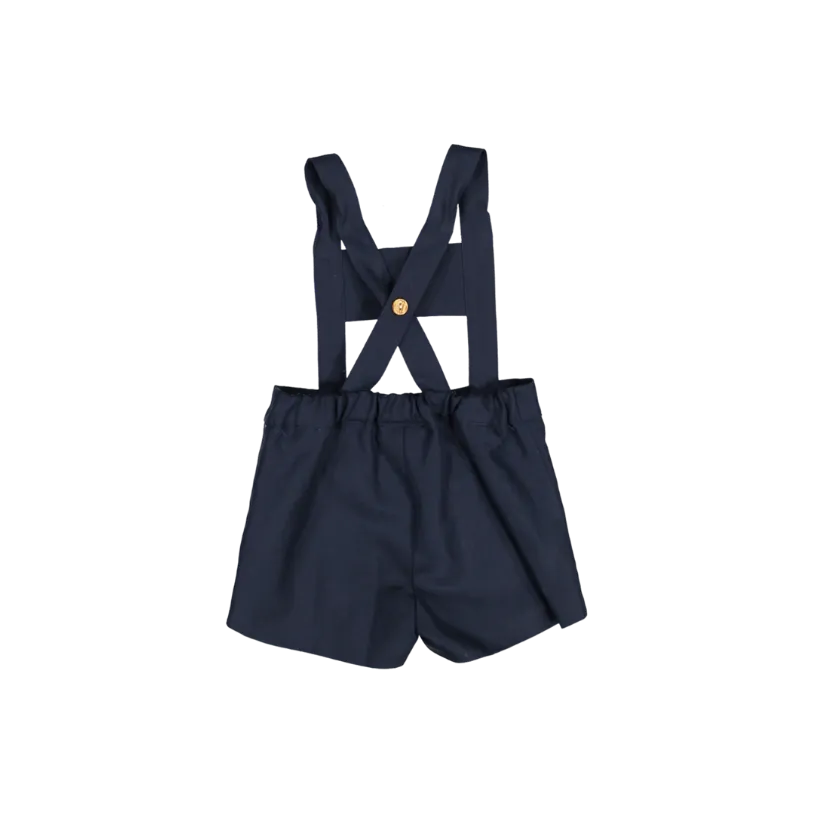 Mod.9.1 BLUE anchor motif SHORTS with straps