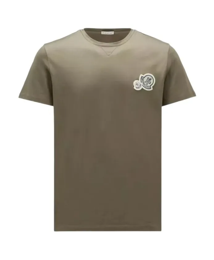 MONCLER  |Crew Neck Plain Cotton Short Sleeves Crew Neck T-Shirts