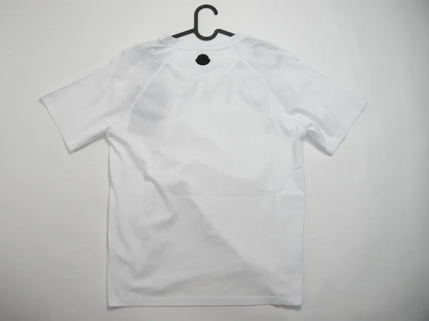 MONCLER  |Size S-XXL◆MONCLER Big logo short sleeve T-shirt White Men's