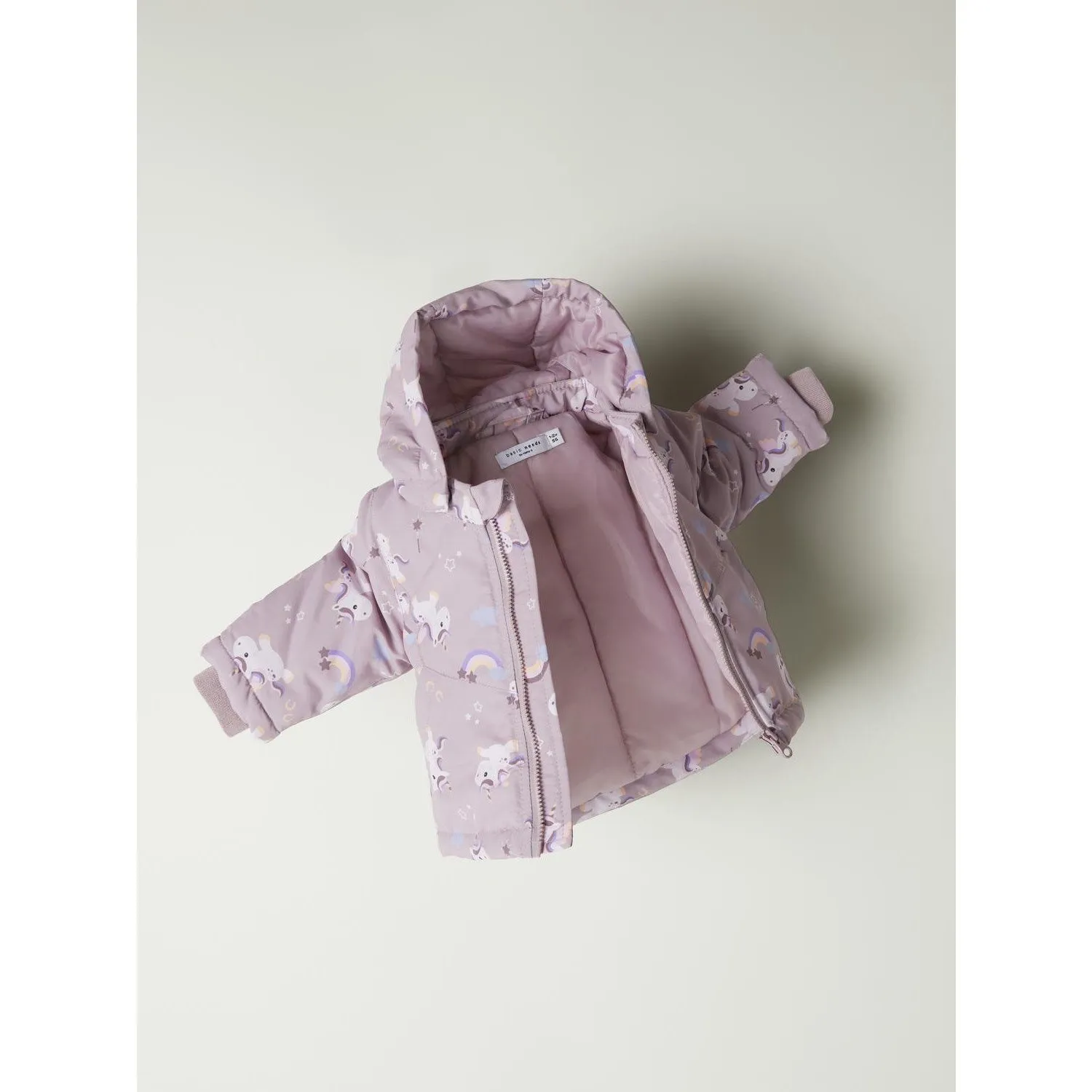 Name It Mauve Shadows Unicorn Maxi Jacket AOP