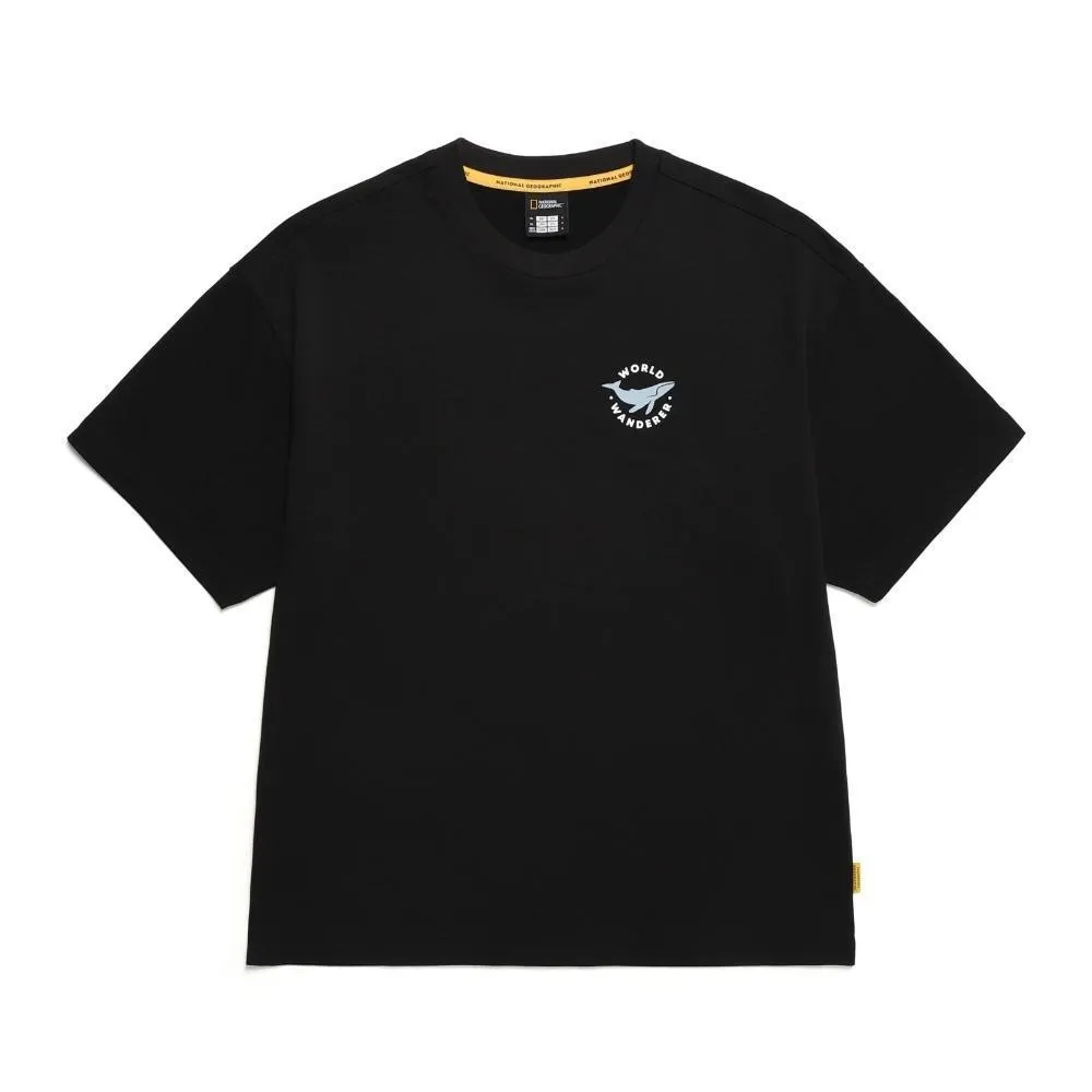 NATIONAL GEOGRAPHIC  |Street Style Plain Cotton Short Sleeves Logo T-Shirts