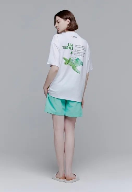 NATIONAL GEOGRAPHIC  |Street Style Plain Cotton Short Sleeves Logo T-Shirts