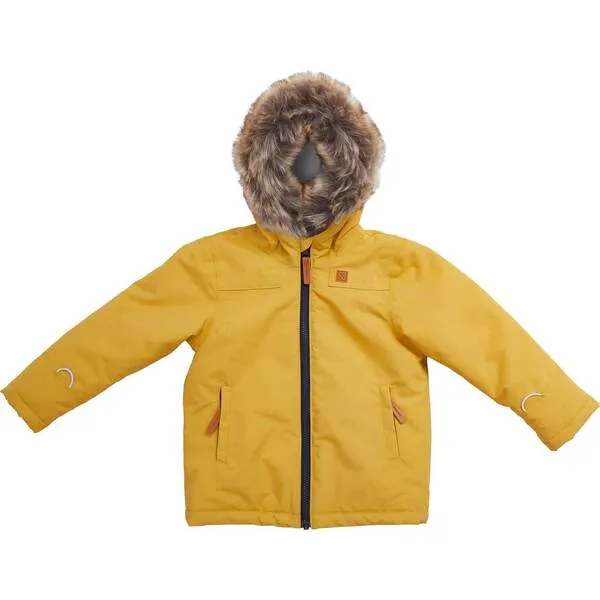 Northern Classics Summit Coat in Honey with Removable Faux Fur Trim