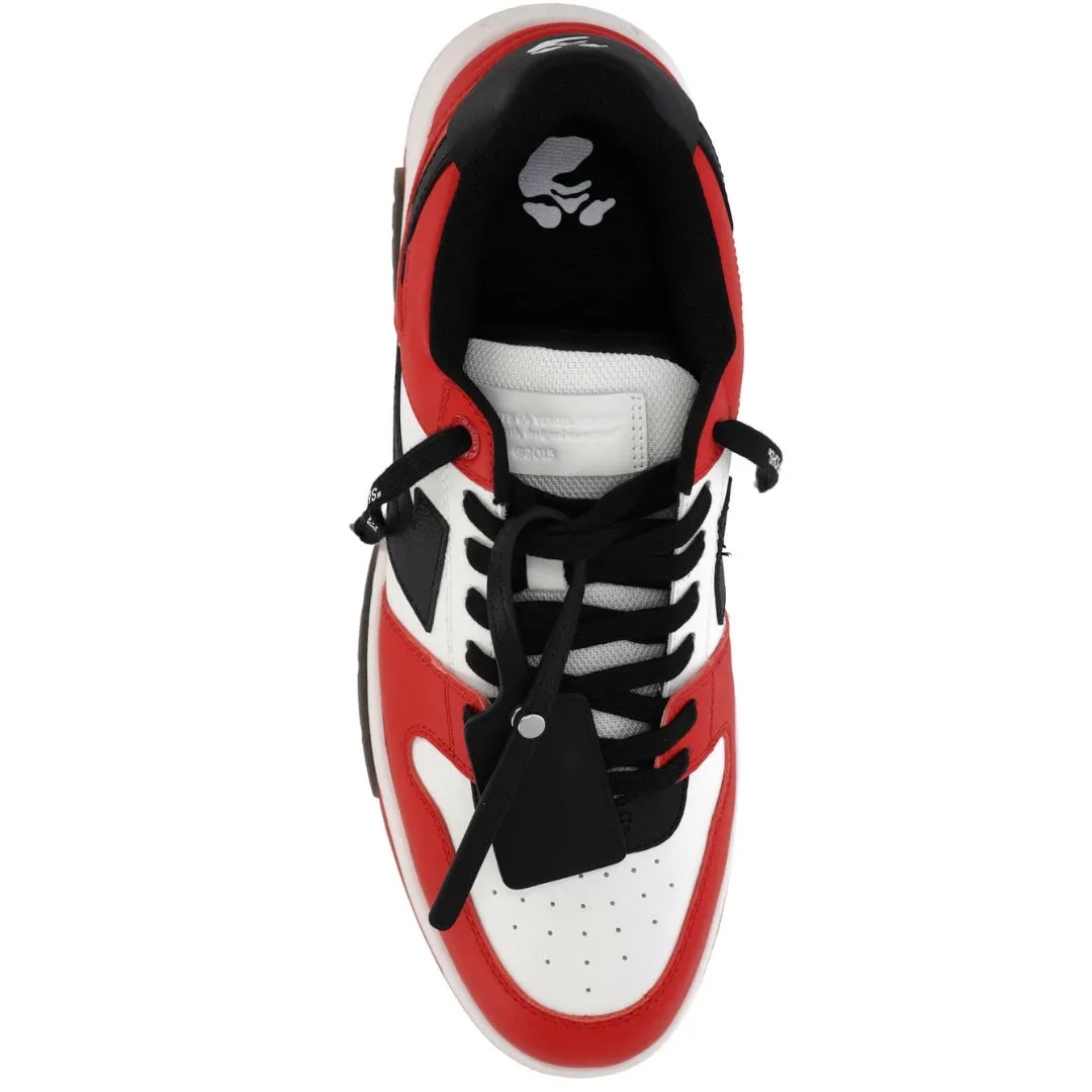 Off-White Out Of Office Red Leather Sneakers