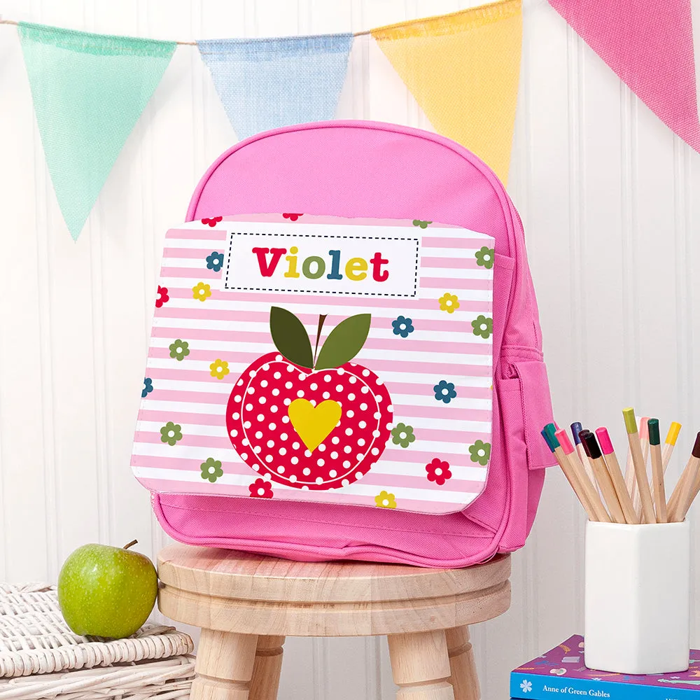 Personalised Girl's Pink Mini Rucksack