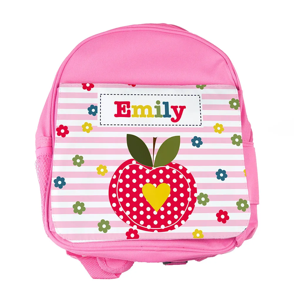 Personalised Girl's Pink Mini Rucksack