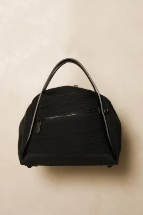 Pleated Crossbody Bag Black