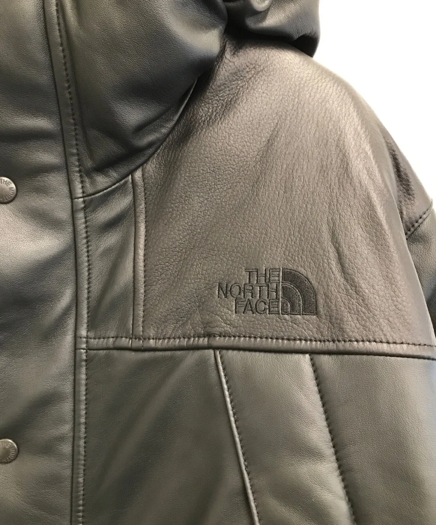 [Pre-owned] THE NORTHFACE PURPLELABEL Mountain Down Leather Jacket / Leather Jacket / Mountain Jacket / Hooded Jacket / Down Jac