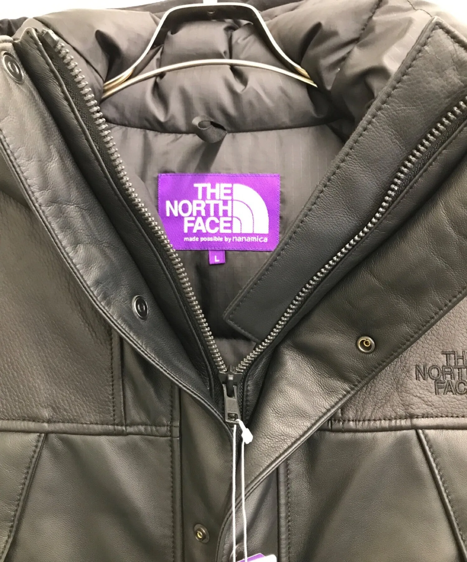 [Pre-owned] THE NORTHFACE PURPLELABEL Mountain Down Leather Jacket / Leather Jacket / Mountain Jacket / Hooded Jacket / Down Jac