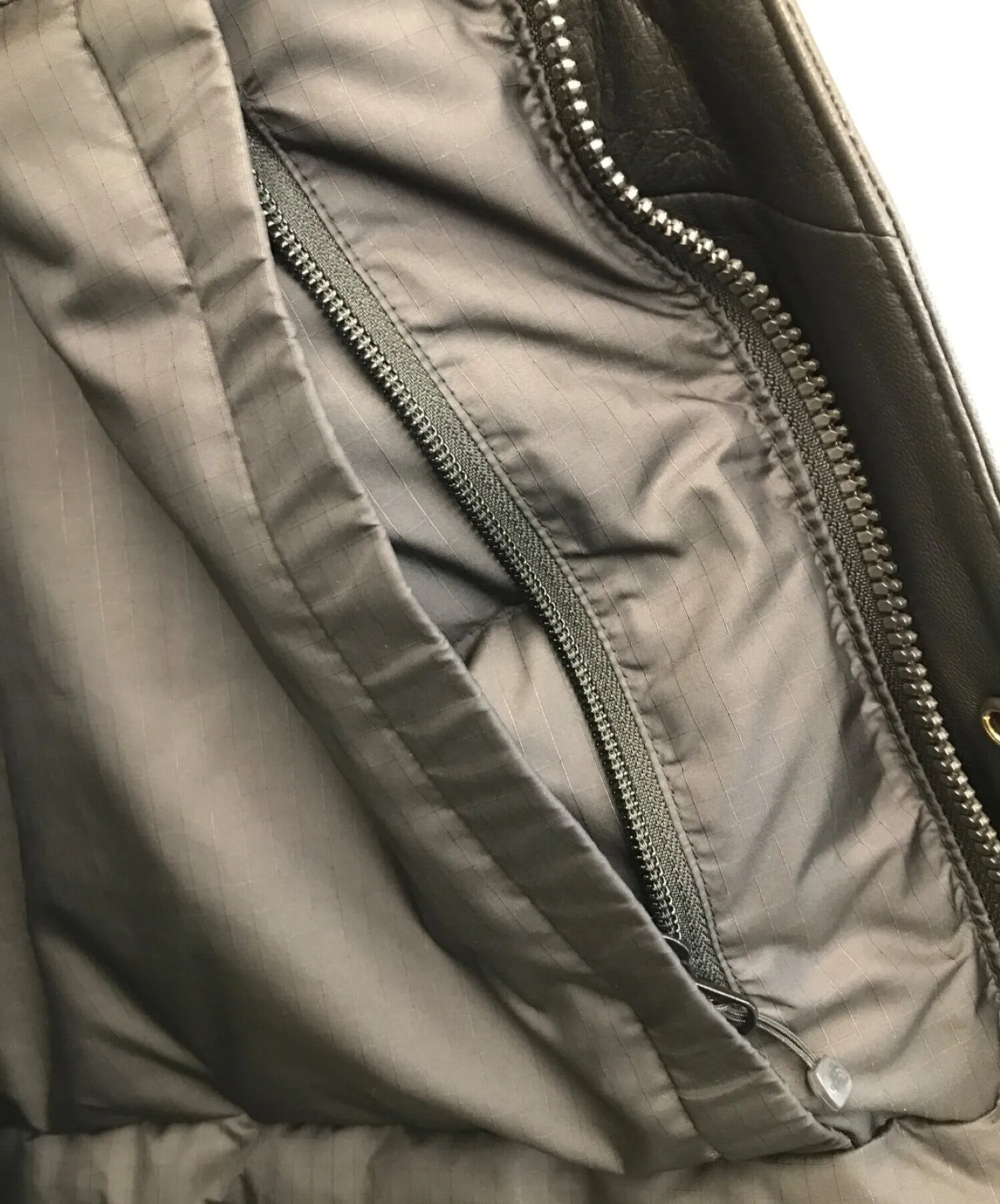 [Pre-owned] THE NORTHFACE PURPLELABEL Mountain Down Leather Jacket / Leather Jacket / Mountain Jacket / Hooded Jacket / Down Jac