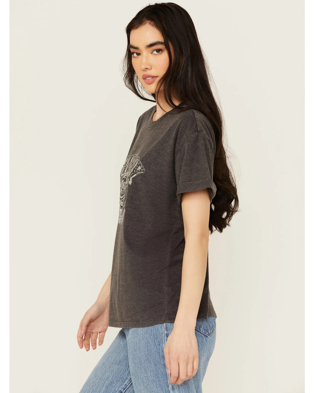 Product Name:  Blended Women's Cowboy Embroidered Graphic T-Shirt