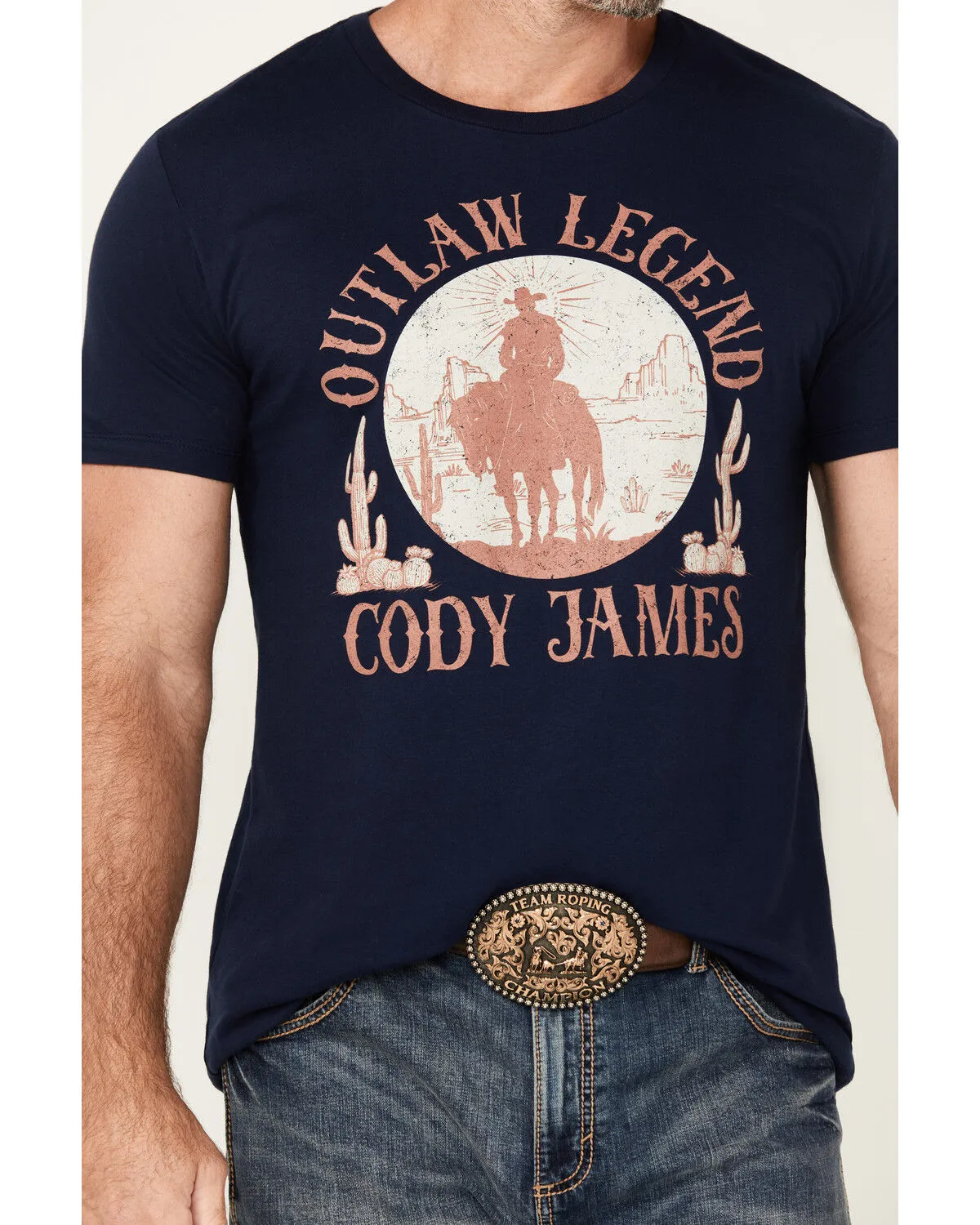 Product Name:  Cody James Men's Legendary Desert Cowboy Short Sleeve Graphic T-Shirt