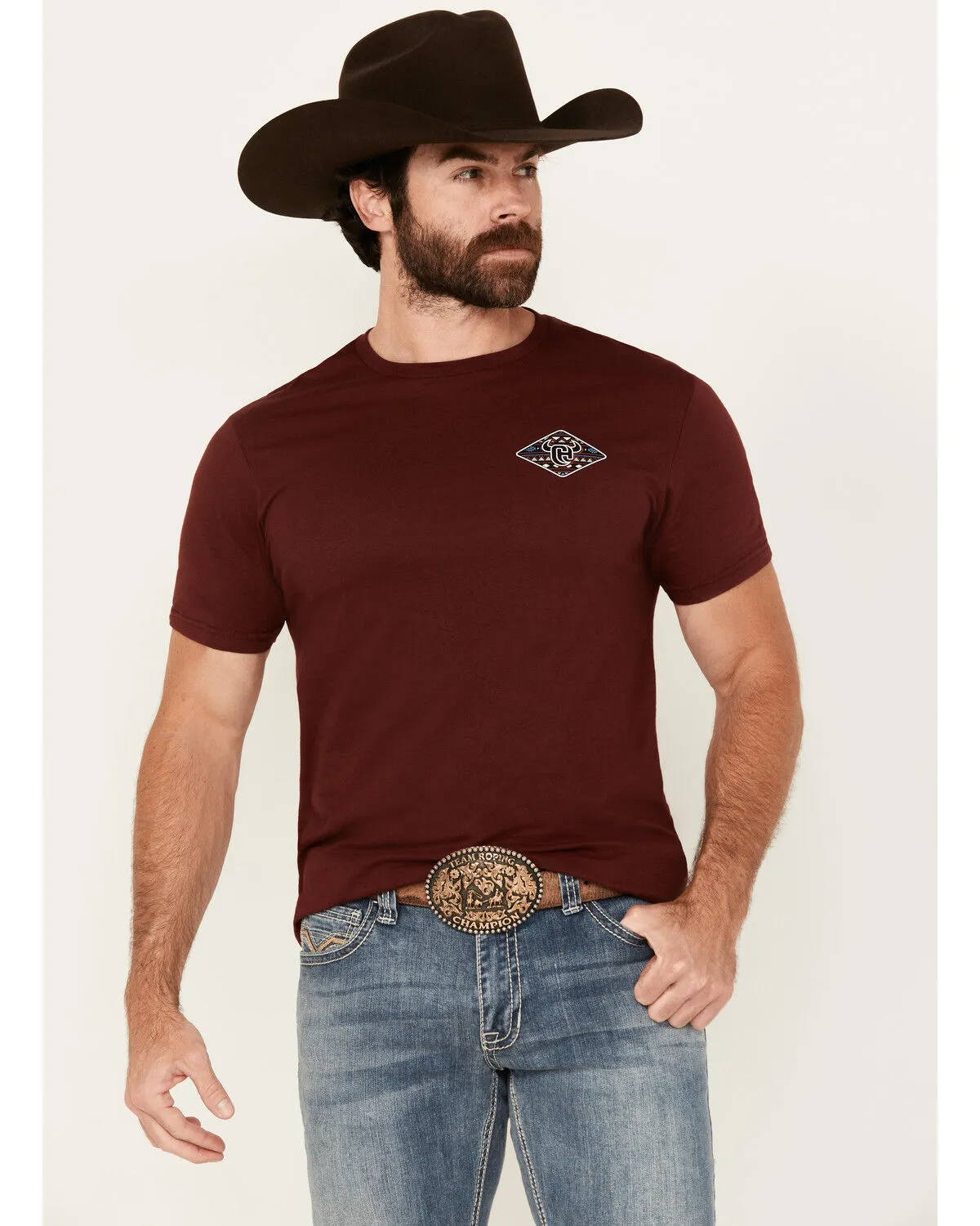 Product Name:  Cowboy Hardware Men's Boot Barn Exclusive Southwestern Logo Short Sleeve Graphic T-Shirt