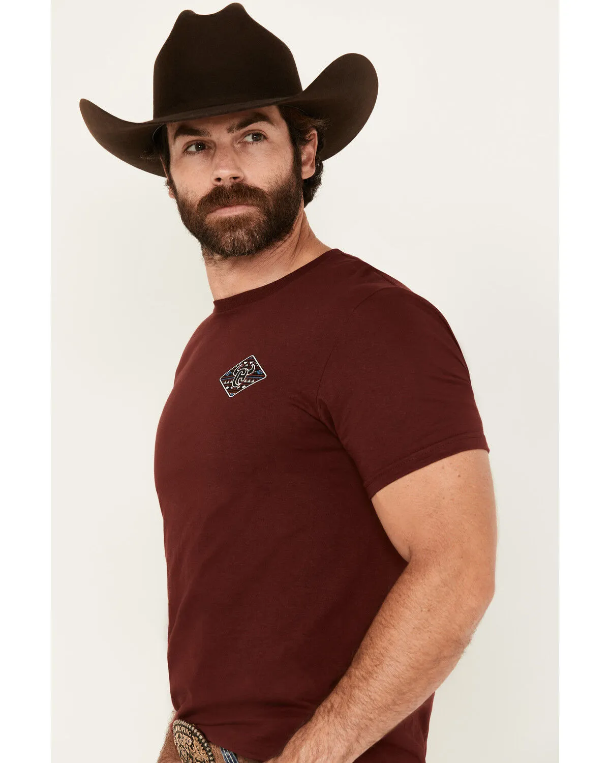 Product Name:  Cowboy Hardware Men's Boot Barn Exclusive Southwestern Logo Short Sleeve Graphic T-Shirt