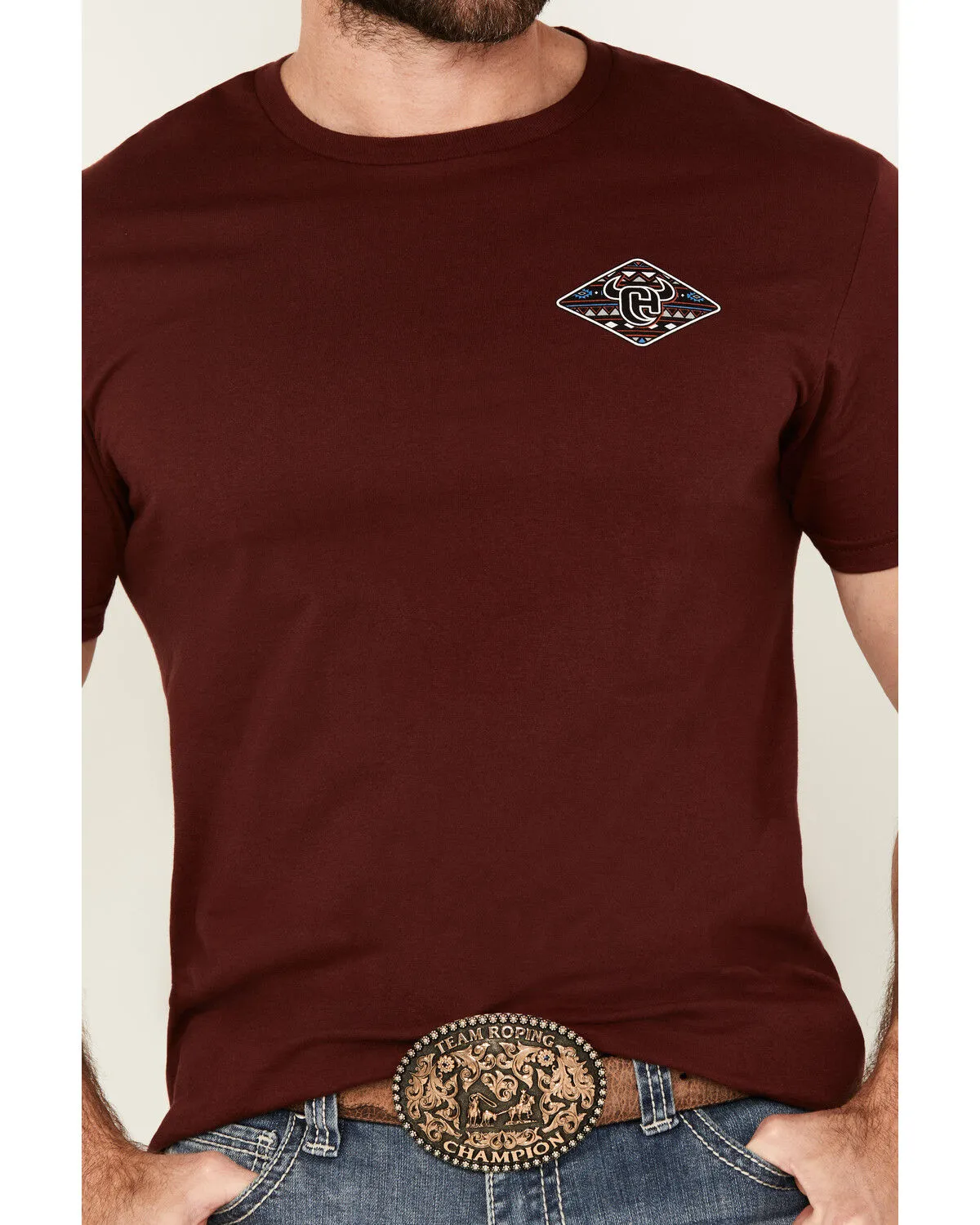 Product Name:  Cowboy Hardware Men's Boot Barn Exclusive Southwestern Logo Short Sleeve Graphic T-Shirt