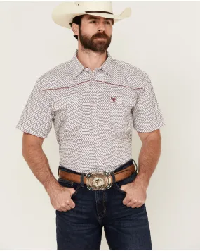 Product Name:  Cowboy Hardware Men's Fleur Printed Short Sleeve Pearl Snap Western Shirt