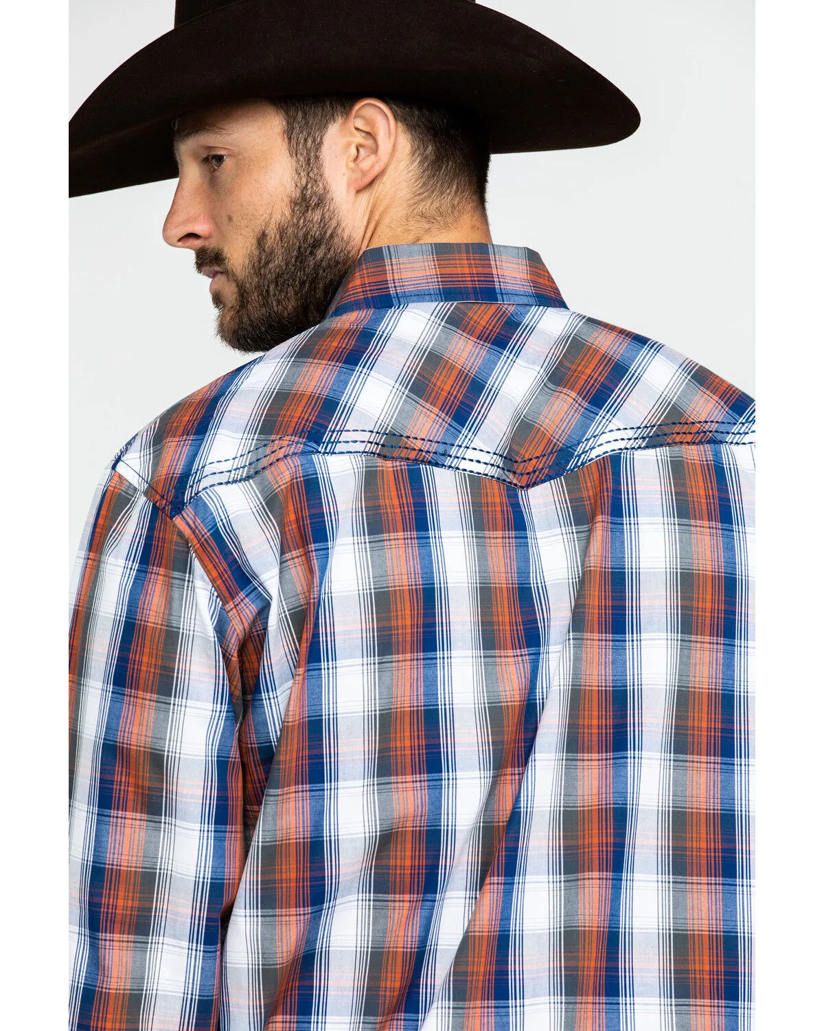 Product Name:  Cowboy Hardware Men's Multi Large Plaid Long Sleeve Western Shirt